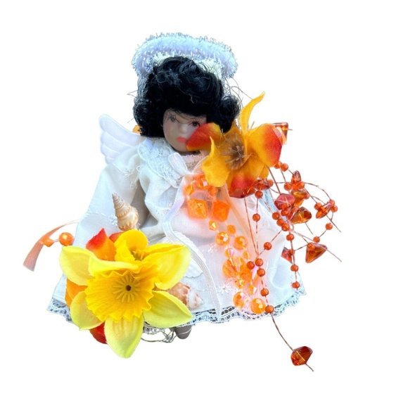 African American Angel Christmas Ornaments - NEW and Handcrafted - Picture 4 of 5